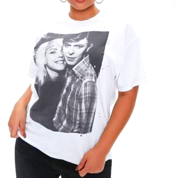 Forever 21 Tops - NWT Blondie & Bowie Distressed T-shirt